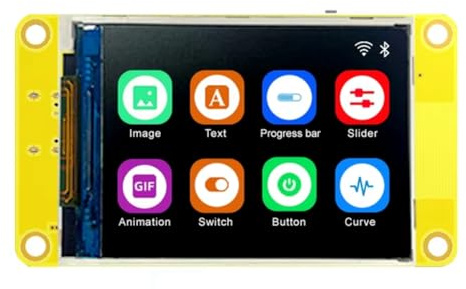 Jooehyer ESP32 2.2-Inch Development Board WiFi Bluetooth-Compatible Module LCD Display Lvgl Capacitor for Arduino240 X 320 B