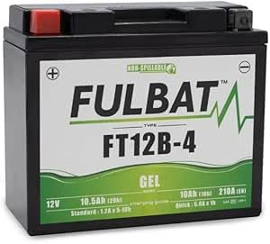 FT12B-4 = YT12B-BS BATTERIA GEL compatibile con DUCATI MONSTER 600 620 696 700 750 795 900 1000 1200