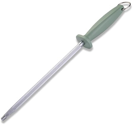 Fackelmann Wetzstahl – 40 cm, ergonomischer Griff mit Aufhängeöse, zum Schärfen von gebrauchten Messerklingen, Reinigung per Hand