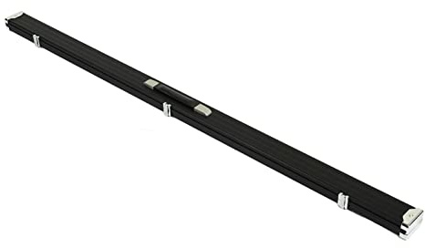 Tomantery Custodia Rigida per Stecca da Biliardo Custodia Rigida in Lega di Alluminio Durevole per Stecca da Biliardo per da Snooker Inglese Nera 8 Piccola Testa