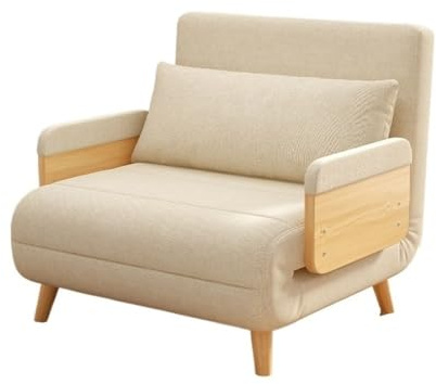Bäddsoffa Konvertibel sovfåtölj Bekväm schäslong for hem och kontor(75cm)