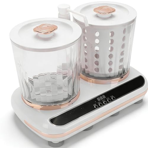 Underwear Washing Machine, Portable Mini Washer Dual Tub Design 2Lx2 Capacity Rechargeable Type C, with Efficient Drainage, for Travel Hotel Apartment Camping Dorm