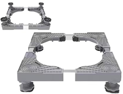 Compatible Con Soporte For Lavadora, Refrigerador Ajustable, Base Elevada, Soporte De Rodillo Móvil, Rueda, Accesorios De Cocina For Baño, Electrodomésticos(A)