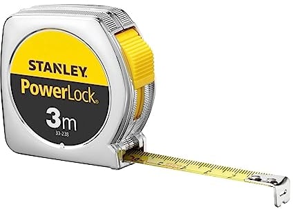 Stanley Powerlock 0-33-238 Ruban à mesurer, 3m x 12,7mm