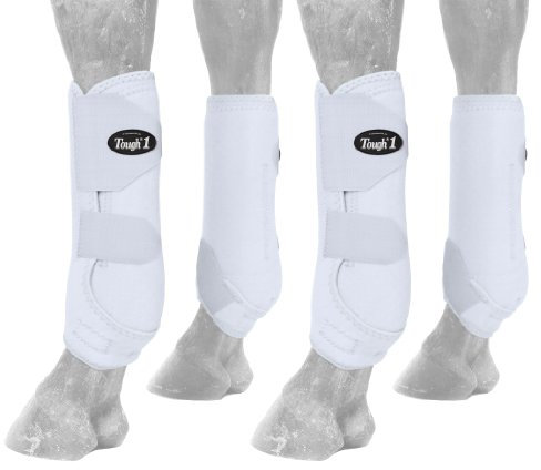 Tough 1 extrem belüftetes Sportgamaschen-Set, Größe L, Weiß