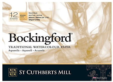 Bockingford 300gsm Glued Pad 14 x 10 (360 x 260mm) Rough