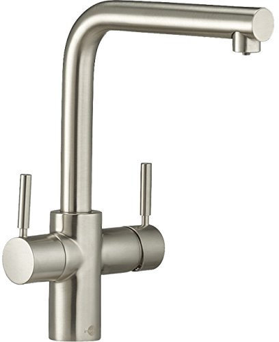 InSinkErator 3N1 Instant Hot Water Tap & NeoTank for Hot, Cold, & Filtered Steaming Hot Water - Near-Boiling Water Tap to 99 Degrees C - Brushed Steel