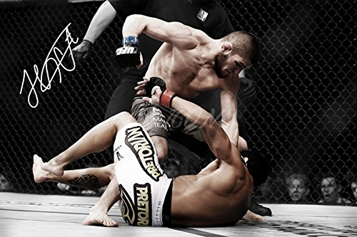 Signierter Fotodruck: Khabib Nurmagomedov -Hervorragende Qualität, 30,5 x 20,3 cm (A4)
