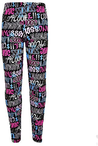 A2Z 4 Kids Girls Legging Comic Graffiti Floral Leopard - Legging Cool Graffiti 13