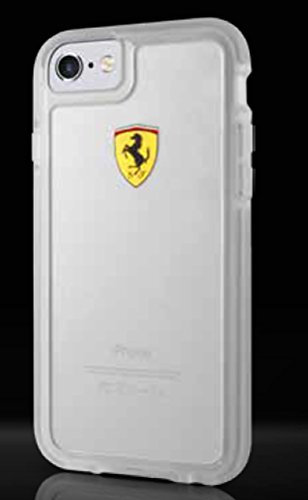 Ferrari FEGLHCP7TR Hart Schutzhülle für Apple iPhone 7, Racing Shield klar