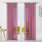 Yujiao Mao 1er-Pack Uni Farbe Voile Gardine mit Kräuselband Vorhänge, Beere, BxH 145x245 cm