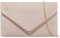 fi9 Pochette da donna in pelle scamosciata, tinta unita, da sposa, ballo di fine anno, matrimonio, festa,, Nude, medium