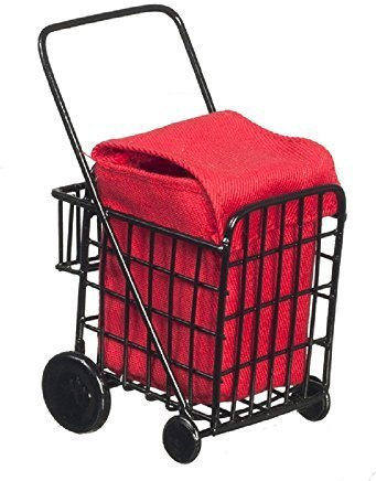 Melody Jane Puppenhaus Royal Mail Trolley 4 Wheel Einkaufen Cart Miniatur