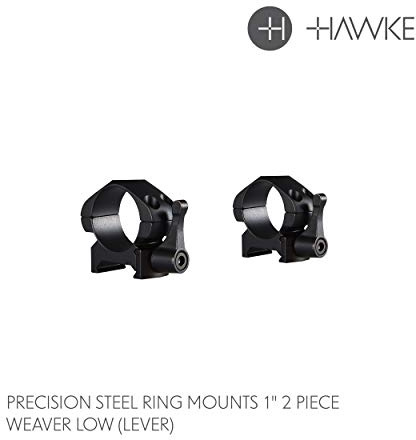 PRECISION STEEL RING MOUNTS with lever 23010 Weaver, 1 Inch Diameter, Low (Lever)