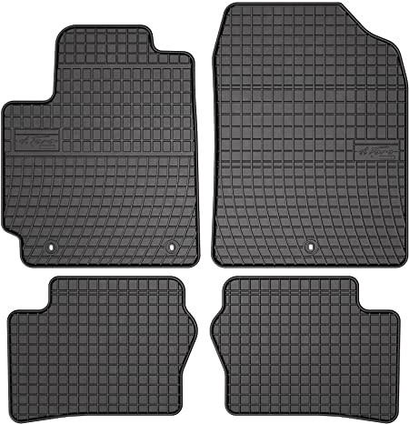 FROGUM 547938 Fußmatten Set Gummimatten Vorne und Hinten Matten schwarz Kompatibel mit KIA PICANTO JA