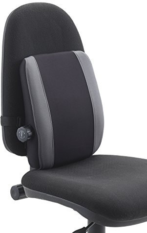 Exponent 58007 Ergo Rückenkissen Lendenkissen anpassbar anthrazit