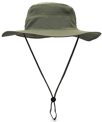 DORRISO Gartenhut Herren Damen Hut Buschhut Safarihut Sonnen Hut Unisex UV Schutz UPF 50+ Fischerhut Buschhüte Bergsteigen Campinghut Trekking Radfahren Wandern Hellgrün