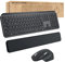 Logitech MX Keys Combo for Business | Gen 2, Full Size Kabellose Tastatur und Maus, mit Handballenauflage, Bluetooth, Logi Bolt, Quiet Clicks, Windows/Mac/Chrome/Linux, DEU QWERTZ - Graphit