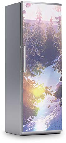 Kühlschrank Folie I Dekofolie für Kühlschranktür - Sticker Folie selbstklebend I Dekoration Küche - Design: Lichtflut