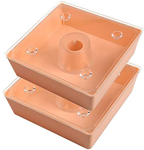 Mou Hummingbird Feeders for Outdoors Beehive Top Feeder Bee Feed Water European Square Feeder Beekeeping Beekeeper Tool(2Pcs)