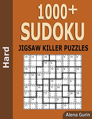 1000+ Sudoku Jigsaw Killer Puzzles Hard: Sudoku Puzzle Book for Adults