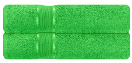 Mixibaby 2er Set Gästetuch Gästetücher Gästehandtücher 30x50 Frottee 100% Baumwolle, Farbe:Apfelgrün