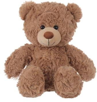 Apricot Lamb Toys Plush Brown Flower Teddy Bear Stuffed Animal Soft Cuddly Perfect for Child (Brown Flower Bear, 8 Inches)