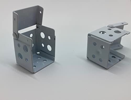 Pair of End Fitting Brackets for 25mm/1 Venetian/Wood Blind white/beige/brown (VN1010) (White)