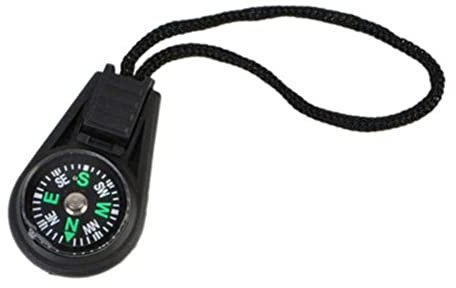 PLGEBR Tragbarer Kompass-Anhänger, Rucksack, Umhängeband, praktisch, kleines Reise-Thermometer, Ausrüstung für Camping, Klettern
