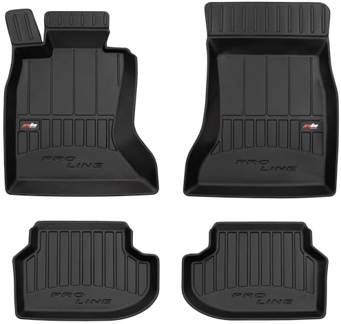 SMK Gummimatten Auto Fussmatte passend für BMW 5er F10 2013-2017 Verbessern Sie Ihren Reisekomfort mit Antirutschmatte Auto 3D- Allwetter fußmatten Auto, Schutz vor Verschmutzung