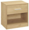 VASAGLE Nachttisch, Beistelltisch, mit Schublade, Griff, offenes Fach, Couchtisch, für Schlafzimmer, Wohnzimmer, strohgelb LET619Y70