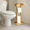 Treesunshine Klopapierhalter Stehend mit feuchttücherbox, 4 in 1 wc Rollenhalter Stehend, Toilettenpapierhalter Stehend, Toilettenpapierhalter Holz, Toilettenpapier Aufbewahrung，25 x 20 x 64,5cm