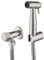 Bidet Sprayer with Single Cold Water Brushed Nickel Portable Cloth Diaper Washer Shower Sprayer Set Wall Mount Toilet Bidet Attachment Pressure Sprayer