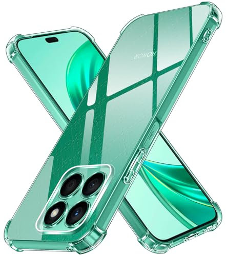iVoler Cover per Honor X8b, Custodia Antiurto Trasparente per Assorbimento degli Urti con Paraurti in TPU Morbido, Sottile Morbida in Silicone TPU Protettiva Case