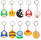 Ubephant 10pcs SchlüSselanhäNger Kinder Bros Figuren SchlüSselringe Niedlich Silikon Anime SchlüSselbund AnhäNger, Cartoon SchlüSselspielzeug SchlüSselanhäNger, SchlüSselanhäNger