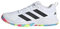 adidas Damen Court Team Bounce 2.0 Shoes Schuhe, Cloud White/Core Black/Lucid Lemon, 44 EU