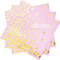 20 Stück Rosa Gold Geburtstag Servietten, Papier Napkins Rose Gold Dots 17 x 17cm, Happy Birthday Servietten für Valentinstag, Brautparty, Hochzeitsfeier, Mädelsparty, Geburtstag