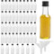 FOGAWA Bouteilles Miniatures Pack de 48 Bouteilles d'alcool en Plastique Robuste avec Bouchon À Vis et Petit Entonnoir pour Jus,Alcools,Liqueurs,Vin Mini Bouteilles de 50 Ml