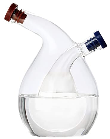 YWJewly Lebensmittel Lagerbehälter 330 ml Klarglas-Spender, doppelter umgekehrter Wasserkocher, geeignet für jede Küche jedes Besteck Glasdose Antik (Clear, One Size)