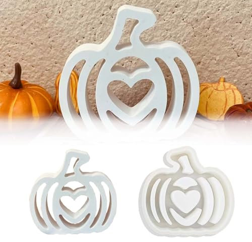 SVOCK Silikonform Herbst Kürbis, Gießformen Halloween, Epoxidharz Kerzenform für Gips und Kunsthandwerk