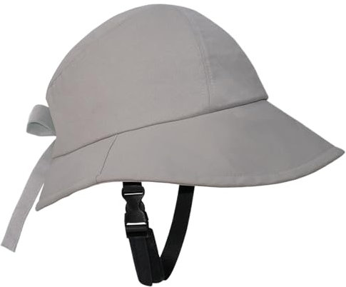 Fahrradhelm -Radsporthut, Verstellbarer Huthelme Sonnenhut Helm Hut für Frauen Radfahren, hellgrau