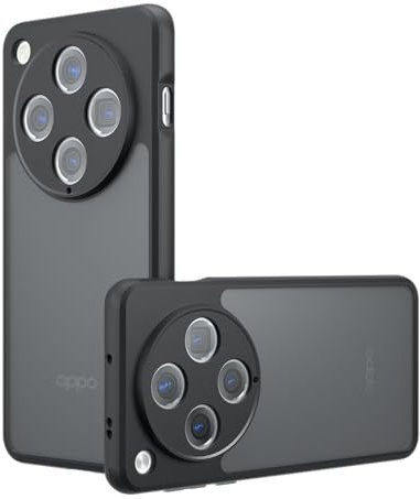 TINGYR Coque Compatible avec Oppo Find X8, étui de Protection Antichoc, Antidérapant, Anti-Rayures et Anti-Traces de Doigts, Étui Coque Compatible avec Oppo Find X8. (Noir)