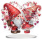 Valentinstag Deko Rot Wichtel Diamond Painting Ornament, Romantische Zwerg Tischdeko Valentinstag, Niedlich Wichtel Figuren Diamond Painting für Zuhause,Büro Deko Geschenk Valentinstag für Freund (A)