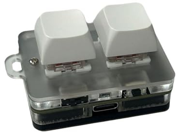 DTREELS Mini-Tastatur mit zwei Tasten, Bluetooth, 2,4 GHz, RGB-Makro, mechanische Hot-Swap-fähige Programmiertastatur