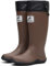 Lvptsh Stivali da Pioggia Donna Uomo Pieghevoli Stivali Gomma Impermeabile Stivali da Giardino Scarpe Pioggia Antiscivolo,Brown,Taglia 36-37