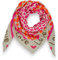 Tuch Damen Frühling Baumwolle Musselin Made Italy Halstuch Herz Love Schal Sommer Dreieckstuch (Beige)
