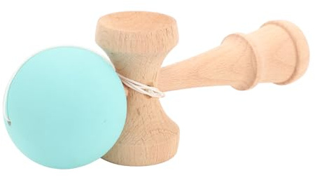 Kendama Toy, Wooden Catch Ball Kendama Mejora la Coordinación de los Ojos con la Cuerda para Interiores y Al Aire Libre (GREEN)