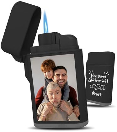 Werbegeschenk – Graviertes Feuerzeug – Personalisierbares Geschenk für Kunden, Einzigartige Gravur für einen Unvergesslichen Tag