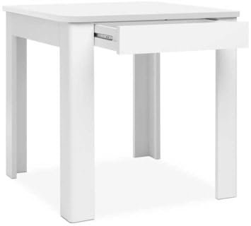 OSLO Tisch - Rechteckig - 4 Personen - 80 x 77 x 80 cm - Weiß