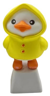 Duck Keycaps kompatibel, Cartoon Keyboard Set, Yellow Portable Novelty Lovely, Key Caps Fun Decoration, Mechanical Keyboards for Computer, Game Adults, Women, Men